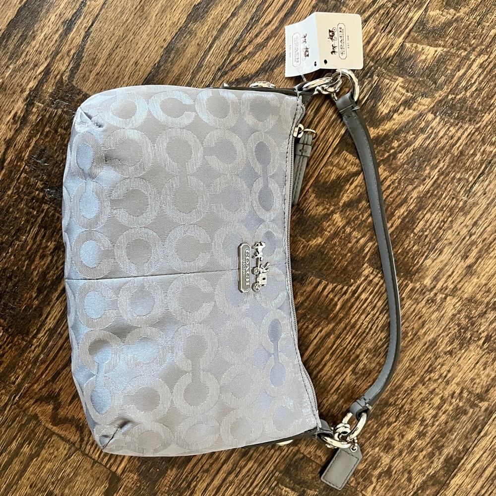 Brand new Coach silver purse